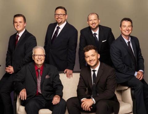 The Kingsmen are owner and CEO Ray Dean Reese, his son and road manager Brandon Reese, baritone/emcee Alan Kendall, tenor Harold Reed, lead Cole Watson and bass/pianist Brady Jones.