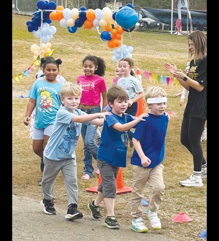 Run breaks were given by doing fun dances and moves with friends.