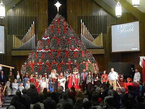 The 49th annual Singing Christmas Tree will be presented three consecutive days at First Baptist Church of Murphy, across from McDonald’s on Hiwassee Street. 
