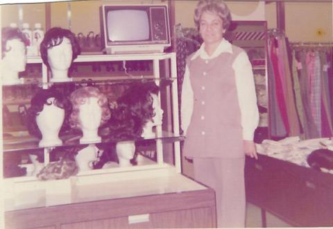 Catherine Sherrill was manager of the new Cato’s store in 1969. She sold so many wigs that the company gave her a new color television. 