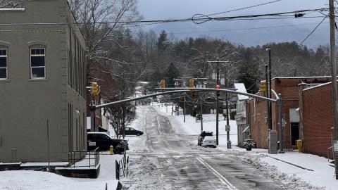This was Downtown Andrews a little over a year ago. Check back in a day or two to see if there's going to be a repeat.