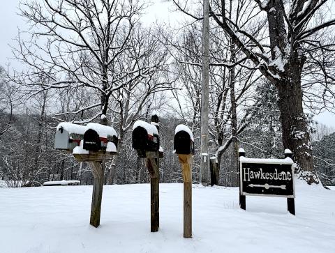 Intersection of Pisgah Road and Phillips Creek Road on Saturday morning. 