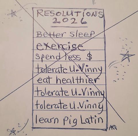 Forgoing New Year’s Resolutions in favor of embracing personal flaws