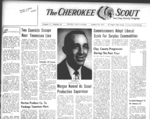 This is the front page of the Jan. 14, 1965, edition of the Cherokee Scout, which was 60 years ago today.