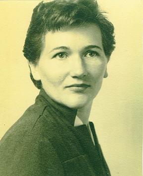Patricia McClelland attended Andrews High School in the 1940s and was on the cheerleading squad.
