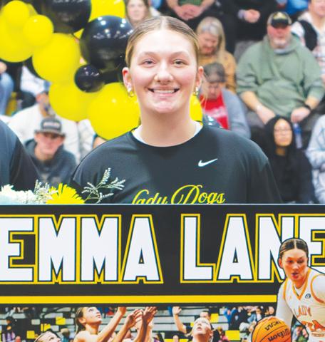 Photos by Cannon Crompton/sports@cherokeescout.com Murphy High School honored senior girls varsity basketball players Emma Laney (top) and Ella Howard (bottom) on Feb. 4.