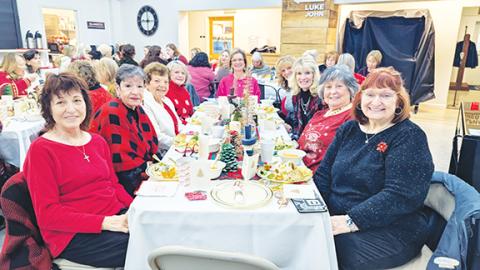 Ladies from The Faithful Hearts Women’s Ministry enjoyed food and desserts from several restaurants as part of their annual Christmas luncheon and the first Taste of Murphy. The event was held at Shepherd of the Mountains Church.