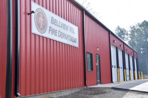 The new Bellview Volunteer Fire Department.