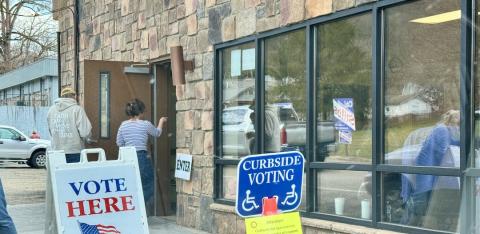 Voting in Andrews on Tuesday.