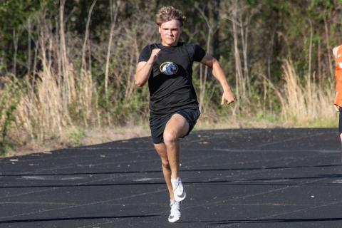 David Rochester of Murphy competes at a home track meet on April 1. Cannon Crompton/sports@cherokeescout.com