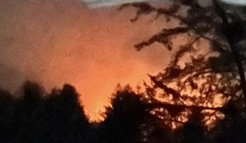 Smoke from a fire in the Indian Hills community was spotted a little before 6 p.m. March 24.. No houses nor injuries were involved.
