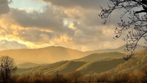 Environmental protesters want to preserve the scenic qualities of Cherokee County and avoid widespread development. This image shows mountains as seen from Andrews. Photo by Randy Foster/editor@cherokeescout.com