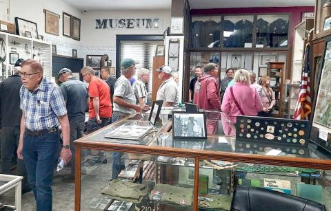 Folks entered the doors of the Cherokee Historical Museum for an open house after new renovations that further showcase the many displays and gallery walls along with a wealth of information housed at the museum.