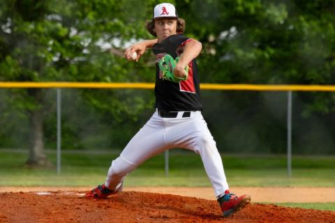 Kelby Waldroup of Andrews pitches against Cherokee on Thursday.