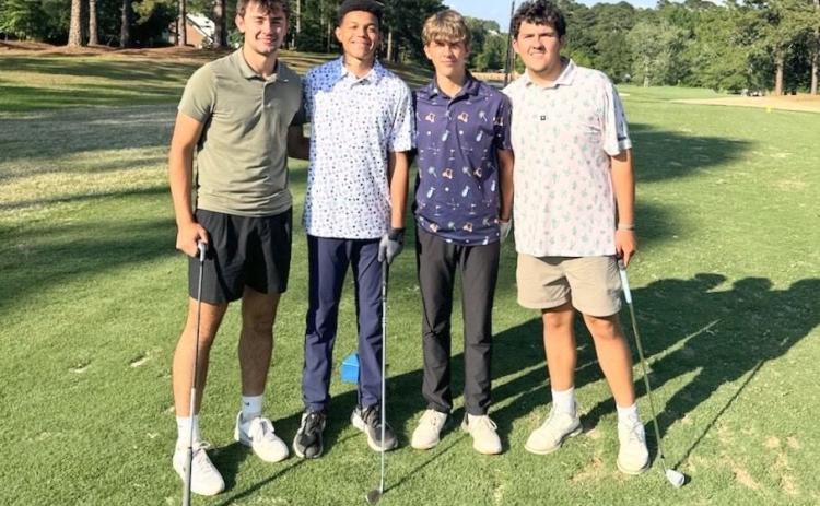The Andrews High School golf team competed in the 1A state championship at Gates Four in Fayetteville. From left are Brady McLelland, Braylen Maennle, Tucker Stalcup and Brady Queen.