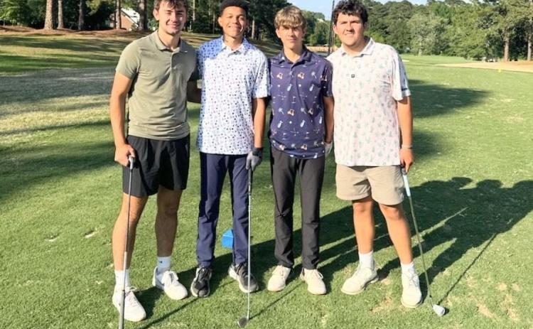 The Andrews High School golf team competed in the 1A state championship at Gates Four in Fayetteville. From left are Brady McLelland, Braylen Maennle, Tucker Stalcup and Brady Queen.