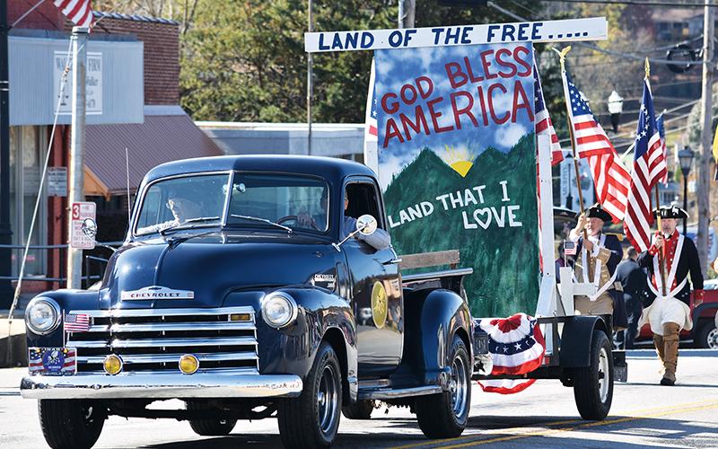 There were plenty of patriotic floats at the Murphy Veterans Parade.