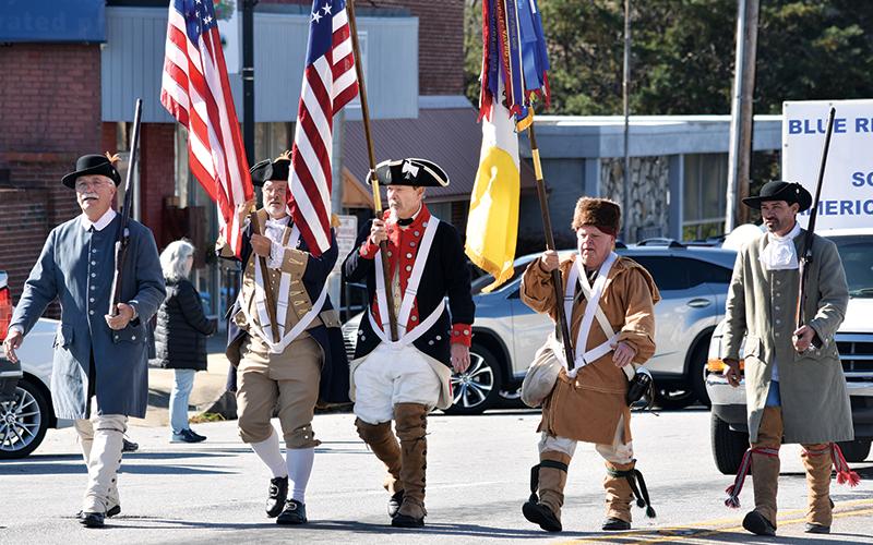 Sons of the American Revolution were among the groups in attendance Saturday at the Veterans Parade in Murphy.