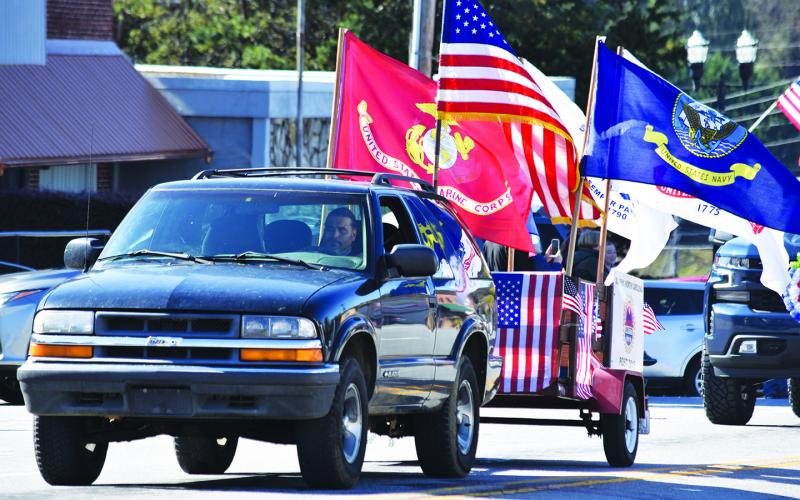 The Veterans Day parade that winded through downtown Murphy in November featured floats for local veterans service organizations, like the AMVETS.