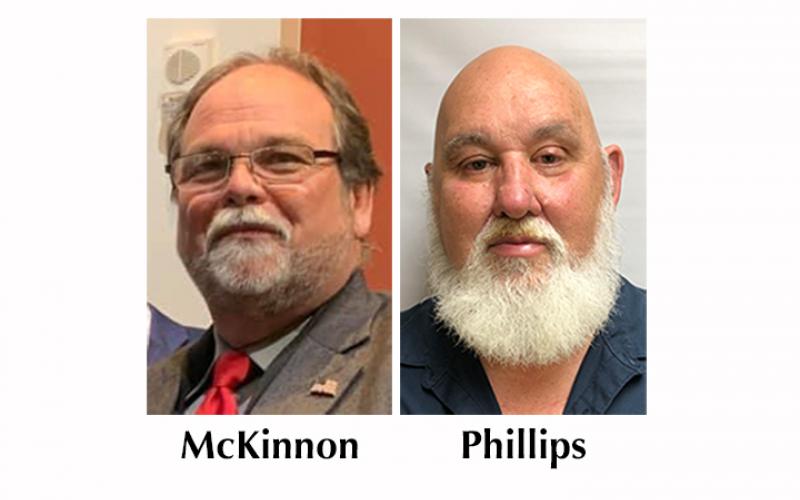 CB McKinnon and Randy Phillips seek the Cherokee County Board of Commissioners District 2 seat.