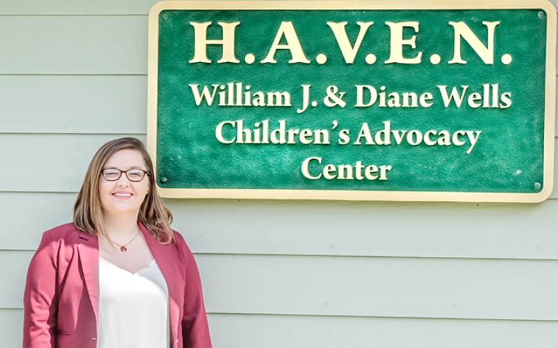 Anna James is executive director of HAVEN Children’s Advocacy Center in Peachtree, where she continues seeing clients despite the COVID-19 pandemic. Photo by Sam Jokich