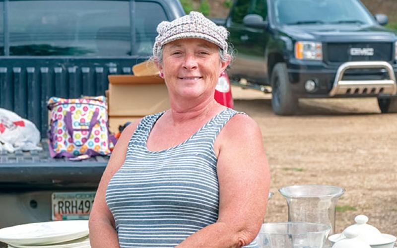 Becky Rich of Blairsville, Ga., loves to come to Murphy to sell her wares. Photo by Sam Jokich