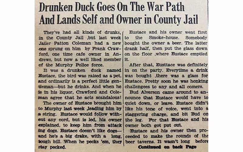 This article was on the front page of the April 2, 1942 edition of the Cherokee Scout.