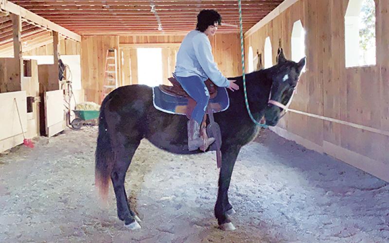 Te’Lor Allen of Texana started taking care of horses when she was about 12 years old. She has rehabilitated several of the beautiful animals since then.
