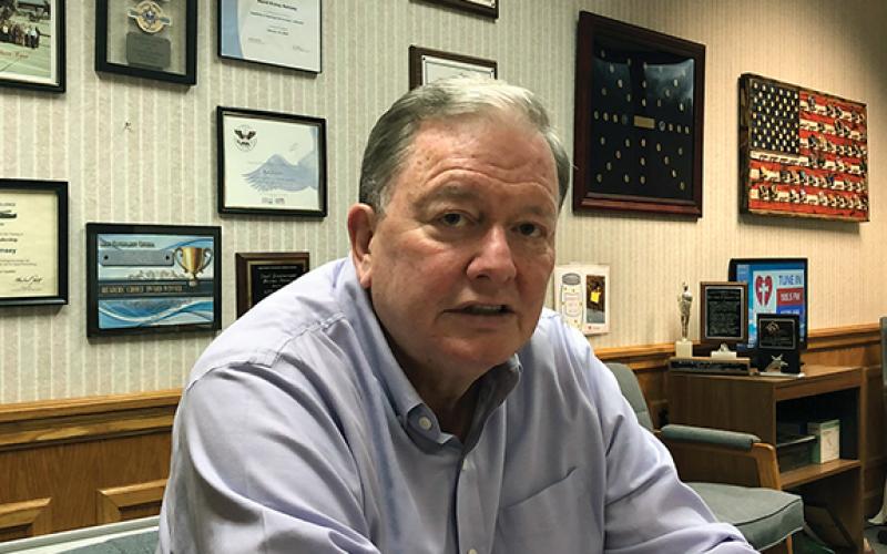 Penny Ray/pennyray@cherokeescout.com Mayor Rick Ramsey talks about growing up in Murphy and his vision of the town’s future.