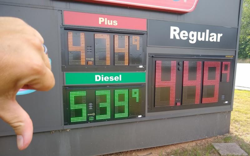Gas prices, ouch.
