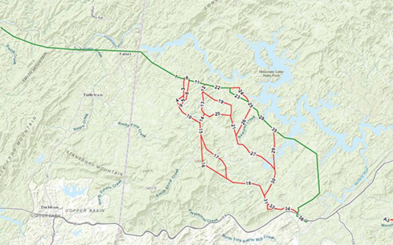 Tennessee Valley Authority map The Tennessee Valley Authority will build a 161-kilovolt transmission line from the Apalachia Hydro Plant Substation in Reliance, Tenn., to Structure 534 near Dickey Road in Cherokee County.
