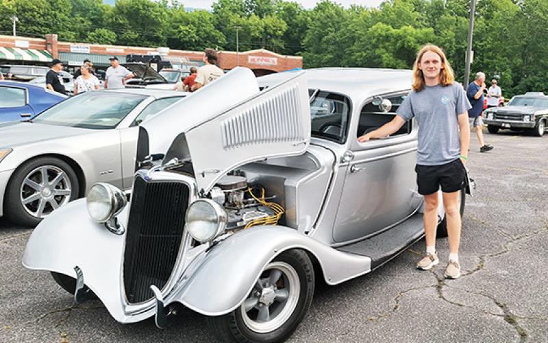 Alex Jones of Andrews was given this 1934 Ford Coupe by his grandfather when he passed away. Jones won a special trophy that was handcrafted by John Worden, a teacher at The Oaks Academy.