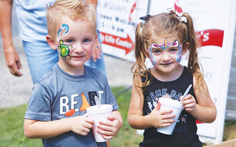 Debbie Hooper/ Contributing Photographer Local residents and visitors of all ages got into the spirit of the third annual Oktoberfest on Saturday in Andrews.
