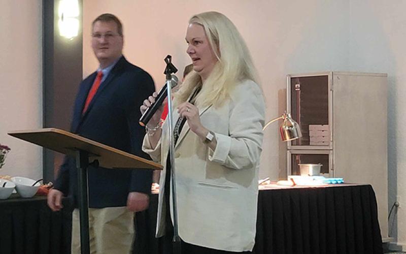 Cyndi Martin/Contributing Photographer Briles Johnson, executive director of the N.C. Commission on Volunteerism & Community Service, was honored for her outstanding leadership in promoting volunteerism and community service throughout the state