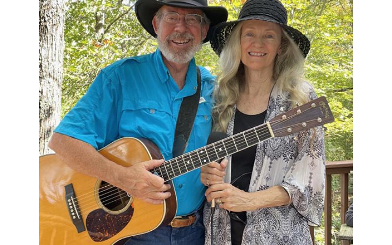 Jim and Marci Wilcox enjoy traveling and entertaining with music. The couple has played locally at the Murphy Art Center and Friday Night Art Walk.