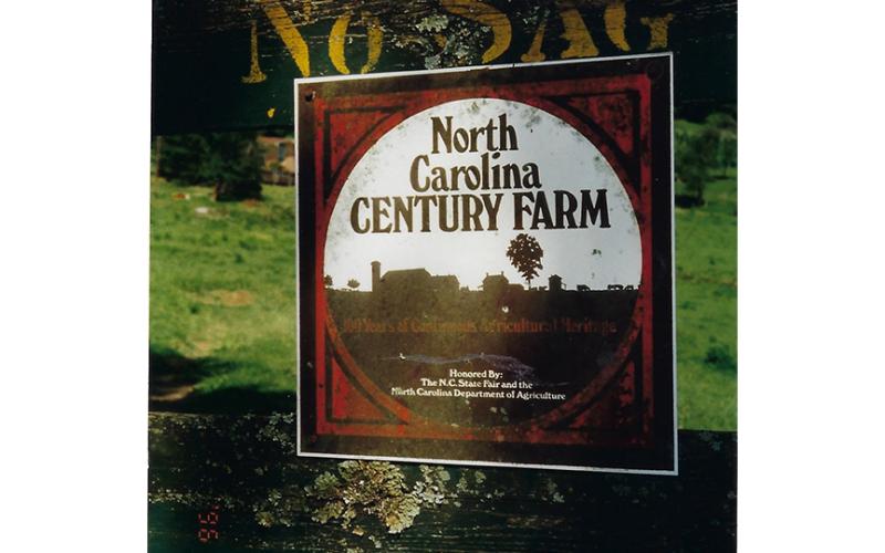 The Stewart Family Farm was recognized and honored by the State of North Carolina as a Century Farm with a certificate and sign in 1970. 