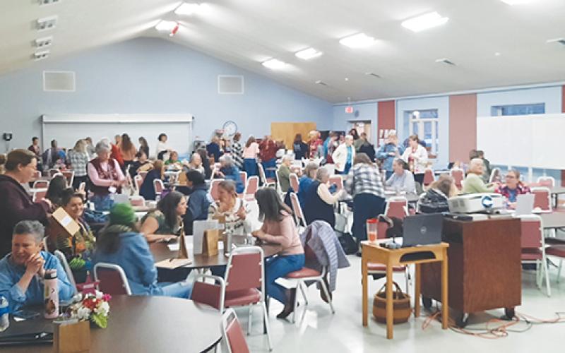 A large group of ladies came out to Murphy First Baptist Church on the evening of Feb. 1 to attend a Ladies Homestead Gathering. The CEO and founder of the gathering, Cyndi Ball, was the guest speaker and amazed with the size of the local group.