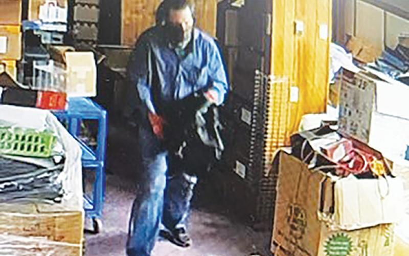 This is one of several still images taken from surveillance video from the Feb. 21 break-in at a warehouse off Bell Hill Road in Murphy. The Cherokee County Sheriff’s Office posted this and other images and asked for the public’s help in identifying suspects.