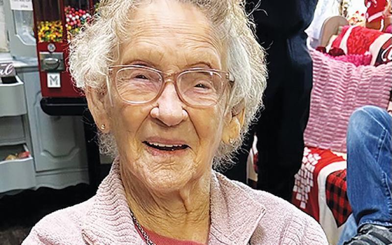 “Toodie,” as she was called, celebrated 104 years of living on Feb. 13. One of her gifts was a coconut pie, which she became well known for over the years.