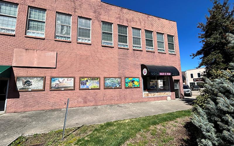 This is the site of the future mural in downtown Murphy thanks to a foundation grant.