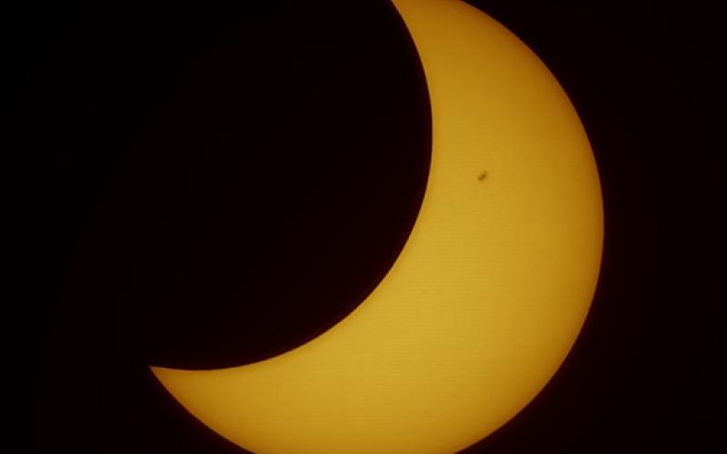 This image was taken in north Georgia during the eclipse in 2023. Photo courtesy of Ed Albin.