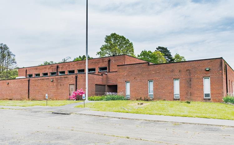 The former National Guard Armory on James A. Mulkey Drive east of Murphy is being converted for use by Cherokee County’s government. Photo by Sam Jokich