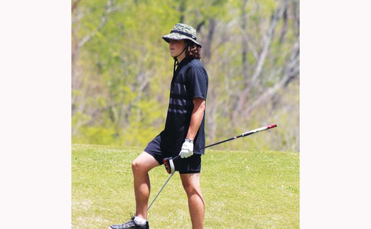 Murphy golfer Andrew Barolet looks on during the Smoky Mountain Conference championship April 22. The Bulldogs took home the title for the time since 2006.