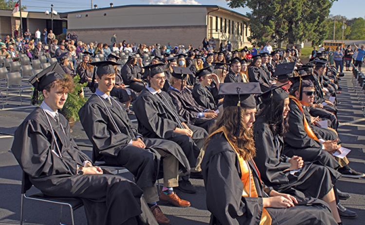 Charlie Benton/cbenton@cherokeescout.com Students who earned their degrees at Tri-County Community College from July 2019 through May 2021 were honored at the college’s first in-person commencement ceremony since the beginning of the COVID-19 pandemic.