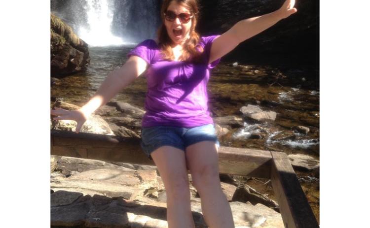 Author Julianne K. Rhodes enjoys a day of adventure in the western North Carolina mountains.