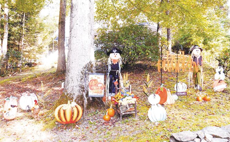 Tamara Phillips/Contributing Photographer Fall in Murphy can’t be missed, as many local homeowners and businesses celebrate the season with colorful decorations.