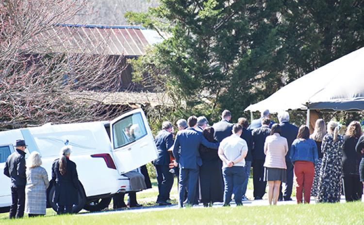 Randy Foster/editor@cherokeescout.com The funeral for twins Kessler Clay Springer and Connor Thomas Springer of Murphy was held at 2 p.m. Sunday at Greenlawn Memorial Gardens in Peachtree.