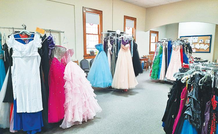 Photos by Anngee Quinones-Belian/Staff Correspondent  There was no shortage of dresses and other prom attire at Marble Springs Baptist Church on Saturday as part of the second annual Free Prom Dress event presented by Raine Boutique of Andrews.
